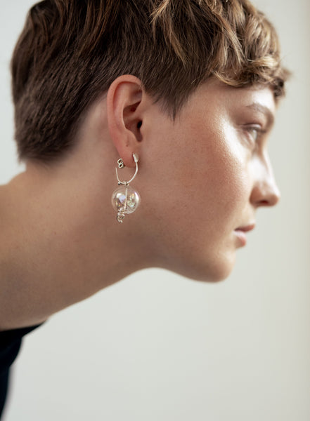 【LAZY DAWN】crush circle drop earring E029〜ピアス★2021SS LAZY DAWN】crush circle drop earring E029〜ピアス☆2021SS