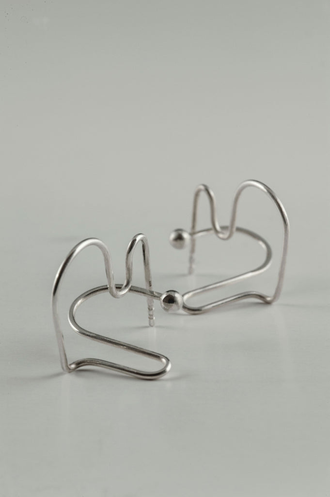 A kiss is just a KXXX- Puzzle earrings