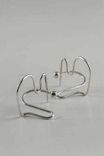A kiss is just a KXXX- Puzzle earrings