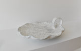 Honey Flamingo - Spongeware handle plate - Sandy Grey