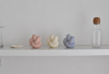 Honey Flamingo - Tube knot 2 candle- Pale blush with camellia scent