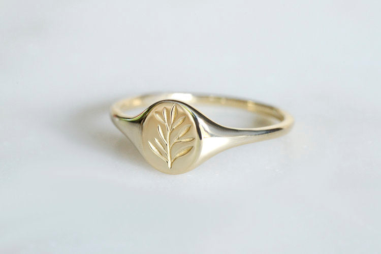 Botanical Collection - Mini Olive signet