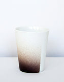 Kirstie van Noort Cornwall Espresso Cup- Half Beige / Black