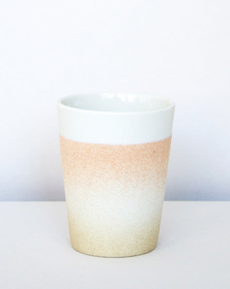 Kirstie van Noort Cornwall Espresso Cup- Top Pink / Beige