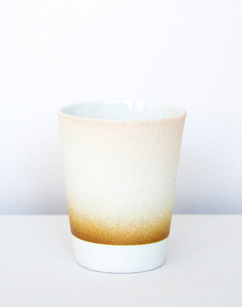 Kirstie van Noort Cornwall Espresso Cup- Bottom Pink / Brown