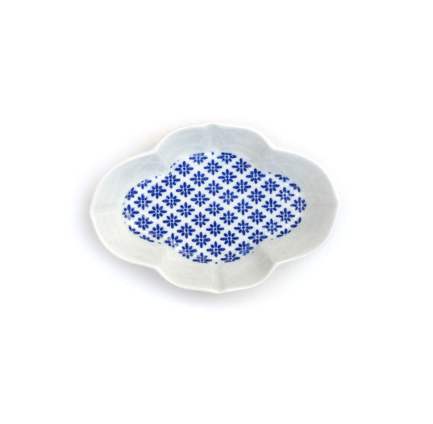 Azmaya Bean Dishes - Blue Quince & diamond chrysanthemum