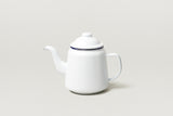 Falcon Teapot White with Blue rim