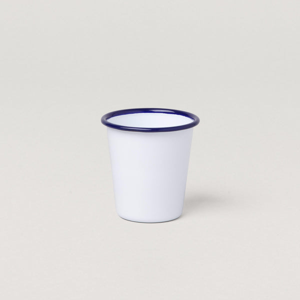 Falcon Tumblers White with Blue rim