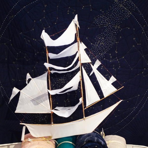 LARGE HAPTIC LAB SAILING SHIP KITE - WHITE