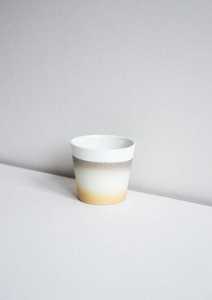 Kirstie van Noort Cornwall Coffee Cup 2021 edition - Grey Top Beige bottom