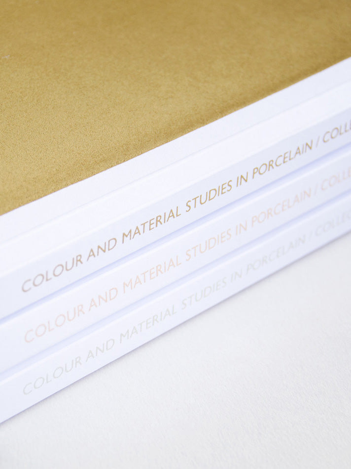 Colour and material studies in porcelain, Collection Cornwall by Kirstie Van Noort