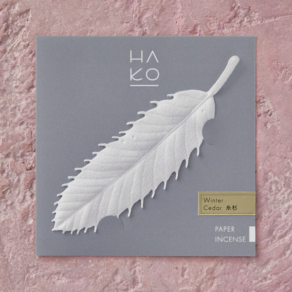 HA KO Paper Incense -  Winter Cedar cypress