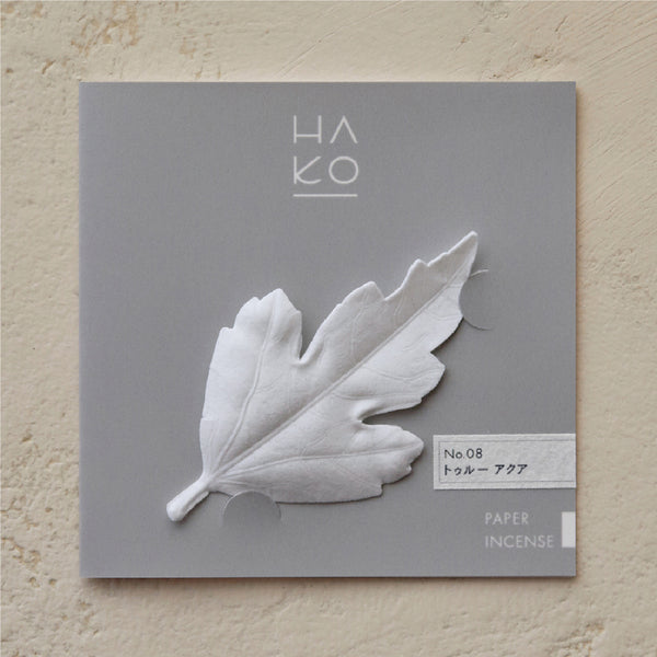 HA KO Paper Incense - No.8 True Aqua