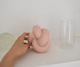 Honey Flamingo - Tube knot 2 candle- Pale blush with camellia scent