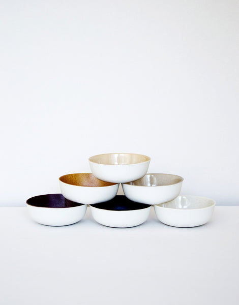 Kirstie van Noort Cornwall Small Bowls- black /semi-matte