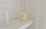 Honey Flamingo - Tube knot candle 2- Ivory with Jasmine scent