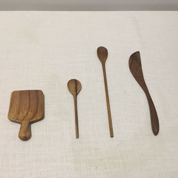 Japanese wooden tea leaves spoon
