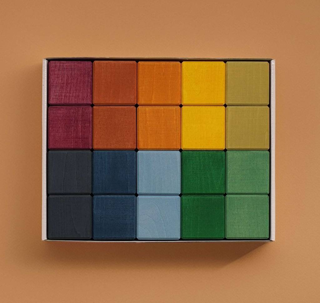 RADUGA GREZ - Earth Colors Cubes set, 20 cubes
