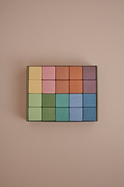 RADUGA GREZ -  Earth Pastel Cubes set, 20 cubes